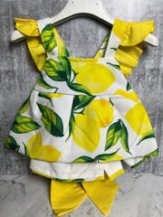 2 Piece Baby Lemon Frills Set