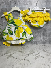 2 Piece Baby Lemon Frills Set