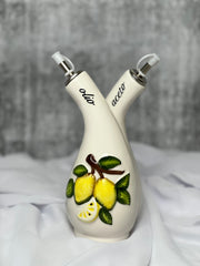 Italian Ceramic Olio & Aceto Pourer
