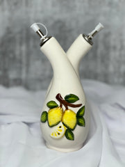 Italian Ceramic Olio & Aceto Pourer