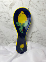 Blue Italian Ceramics Spoon Rest