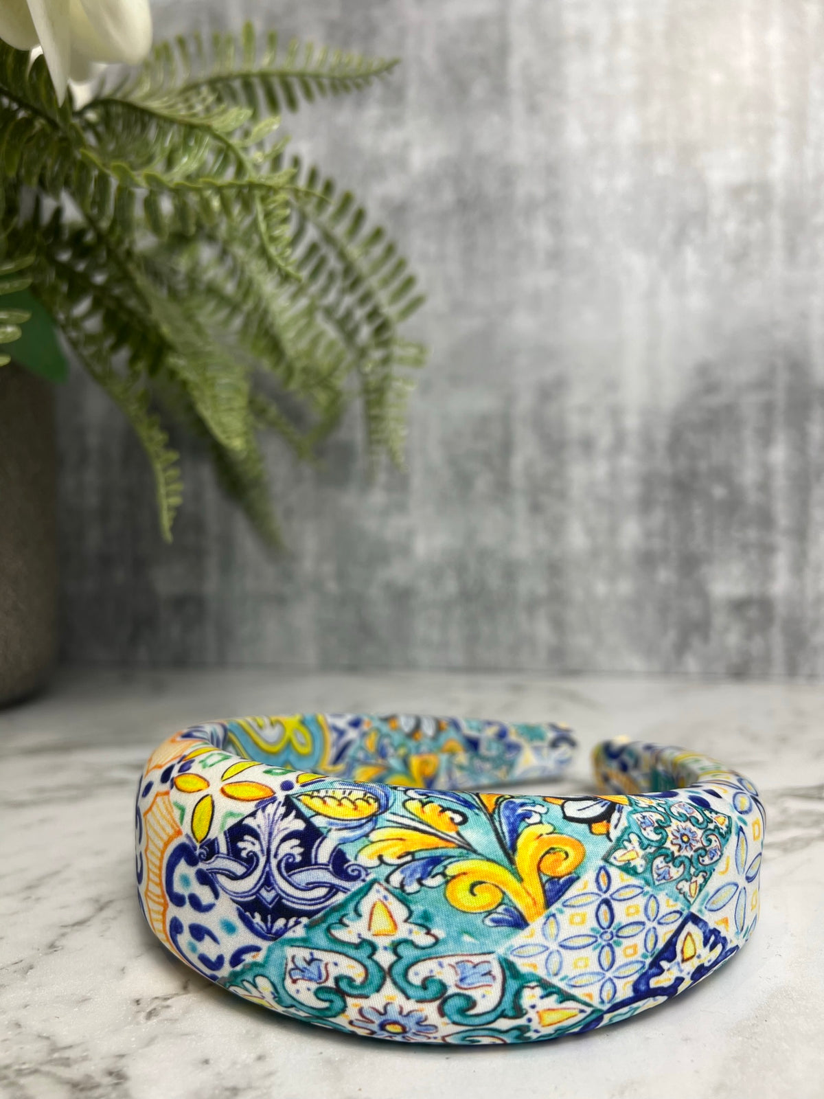 Mediterranean Print Headband