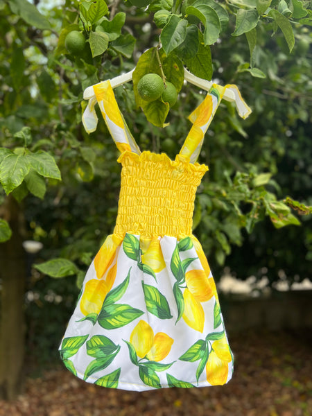 Italian Made Yellow Kids Lemon Dress – Citrus of Sorrento