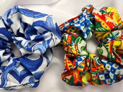 Dolce Majolica Print Scrunchie