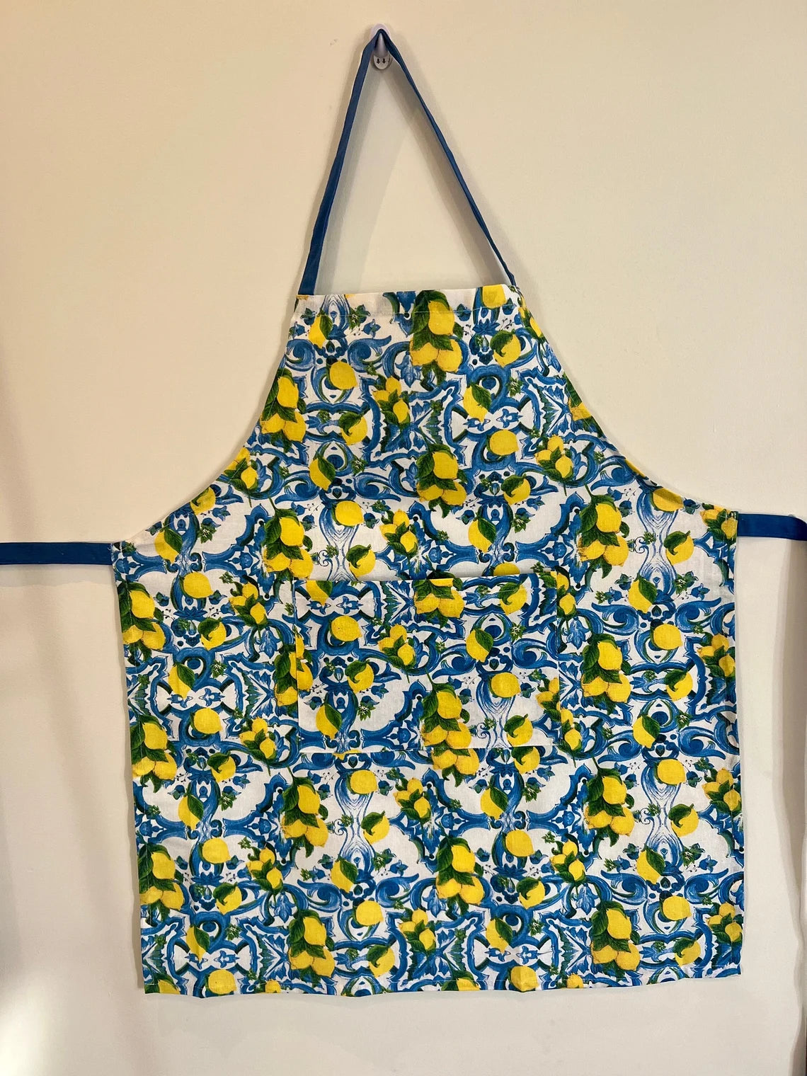 Italian Sicilian Apron | Mediterranean Design | Kitchen Apron